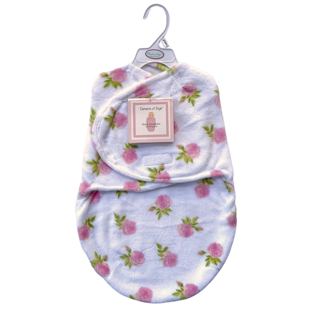 NWT Elements Of Style Baby Swaddler Floral Swaddle Sleep Sack 0-3 Month